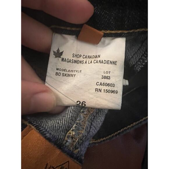 Boulder Denim - Jeans Made for Climbing -  Skinny Jeans Dark Blue 26 X 31 - Picture 4 of 4